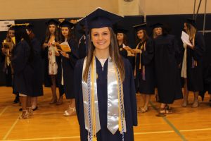Kayla Martin at graduation