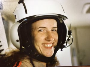 Audrey Snyder as a flight nurse