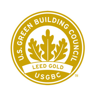 Energy and Environmental Design (LEED) Gold status — the second-highest rating on a measurable scale created by the U.S. Green Building Council. 