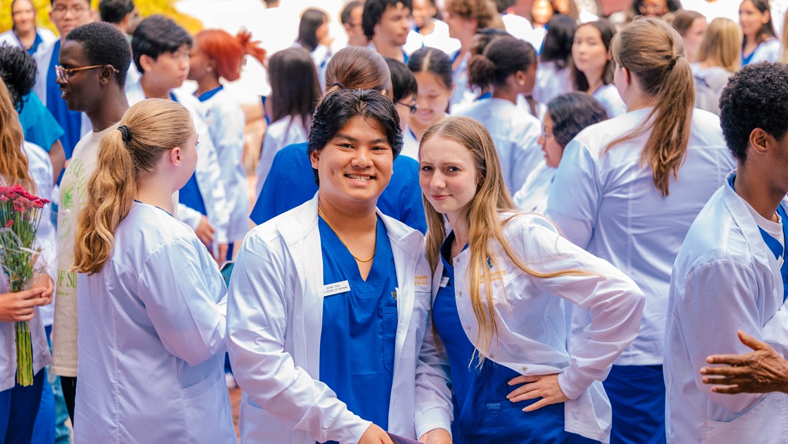 UNCG School of Nursing white coat ceremony.